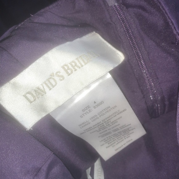 Dark purple bride maids dress - Picture 4 of 4